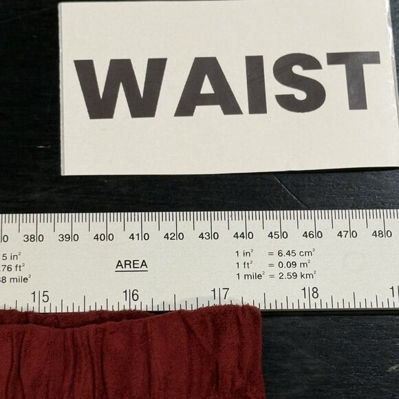 Coldwater Creek Flocked Asymmetric Wine Red Maxi Boho Skirt Womens XL Petite - Picture 6 of 7